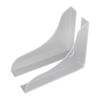 2 Pcs Bathtub Splashing Guard Acrylic Shower Tub Corner Water