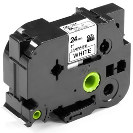 ESMOnline 3 Compatible Label Tape 24 mm Replacement for Brother Ptouch TZe-251 TZe251 TZ-251 TZ251 Tape for Labelling Device PT-P950NW 1010 H105 1000 1005 1280 P900 D400 D600 D800W D200 Cube