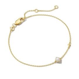 Kendra Scott Maisie Delicate Chain Bracelet, 18k Gold Vermeil, Pearl
