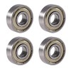 4 Pack of 608ZZ Double Shield Seal Deep Groove Ball