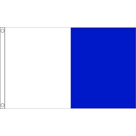 White and Blue Irish County Flag - 5 x 3 FT - 100% Polyester With Eyelets Banner - FlagSuperstore