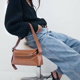 Fuiriver Women's Going Out Purse Mini Shoulder Bag Small Handbag, Brown