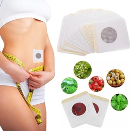 Bebeay Parches para el Ombligo 100PCS, Parches Anillo para el Ombligo Imán, Materiales Naturales Puros de Medicina Chino, Resistente al Sudor, Fácil  