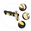TEHAUX Handle Brass Stamping Hammer Jewelry Making Tool with Round
