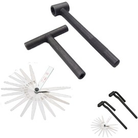 ROOOCYY Adjustment Wrench Thickness Gauge 3-Piece Set, Valve Clearance, Tapet, Adjustment Tool, Motorcycle, Maintenance, Repair, A Type