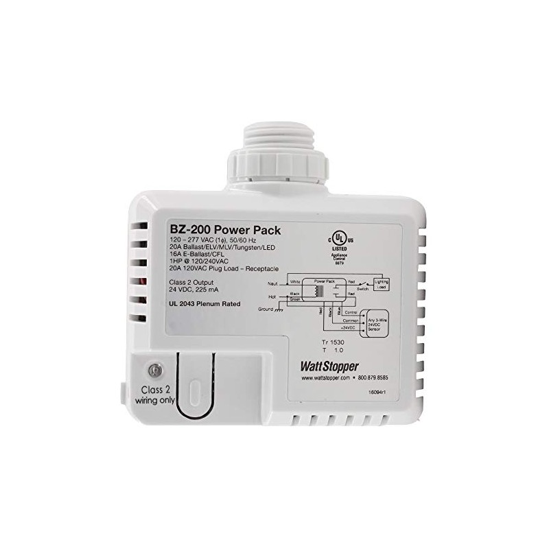 WattStopper BZ-200 24V, 20A, 120/277V, Occupancy Sensor Plug-Load Power Pack,