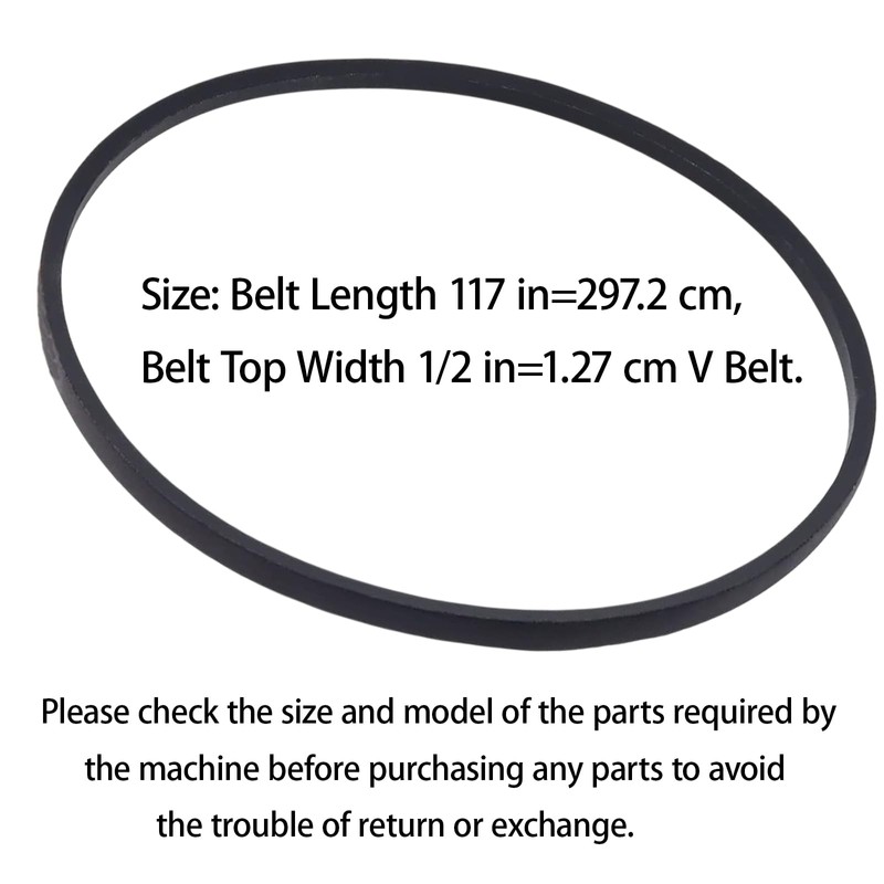 754-06134 Lawn Mower Deck Belt for MTD 754P06134 954-0197 Simplicity/Snapper