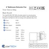 CubeTECH CTEF100t 100mm (4") Quiet Bathroom Extractor Fan with Timer