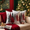 Artmag Christmas Tree Pillow Covers 16x16 Inch Set of 2,