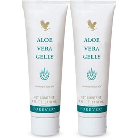 Forever Living Aloe Vera Gelly 100% Stabilized Aloe Vera Gel (2 Pack),4 Fl. Oz.