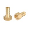 sourcing map Brass Barbed Pipe Plug Adaptor 10 mm Barbed