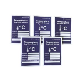 Fridge Temperature Log Books 10 Pack Books 6 Monthis Records - Monitor Fridge Freezer Cooking Baking Temperature Food Safety and Hygien
