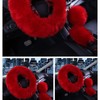 SPANICE 3 Pcs Car Steering Wheel Cover & Handbrake Cover
