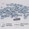 SKIR'CO (100 pcs) Zinc Plated Euro Screws 6.0 x 9.5