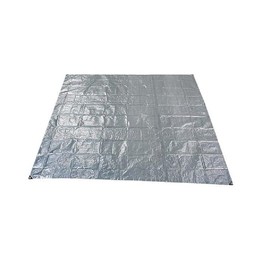 Captain Stag UB-3076 Picnic Rug, Multi-Purpose Rug, Silver Picnic Sheet, 103 x 103 inches (262 x 262 cm), 4.5 Tatami Mats, 12 Grommets Included, 6 Pins Included