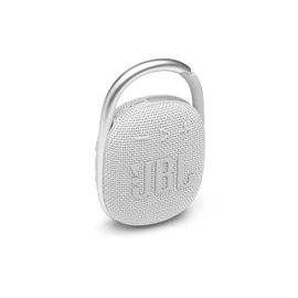 JBL CLIP4 Bluetooth Speaker, USB C Charging, IP67 Dustproof, Waterproof, Passive Radiator, Portable, 2021 Model White, JBLCLIP4WHT