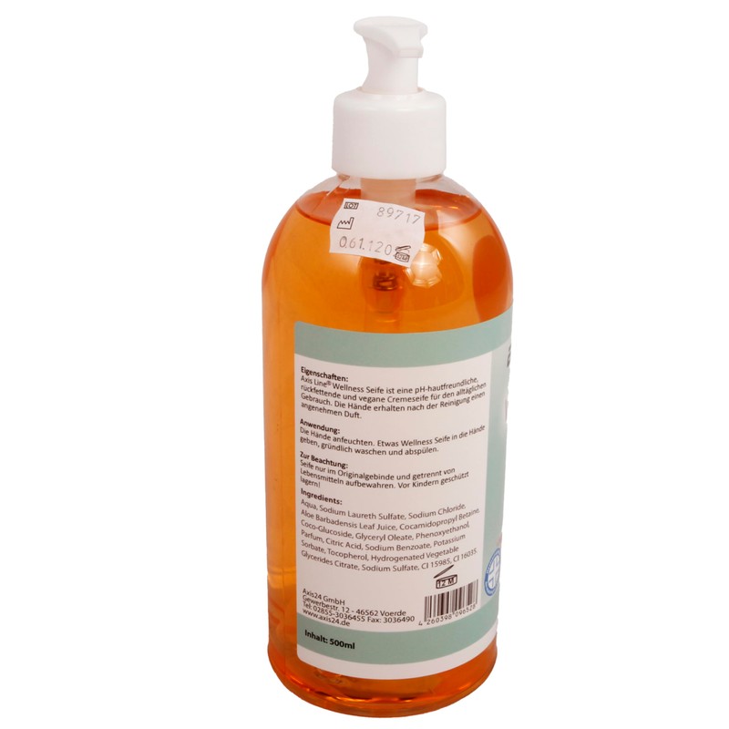 Axis Line Wellness Liquid Soap in Dispenser, 500 ml, pH