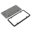 License Plate Frame Cover Set Standard Fit Smoky UV Resistant