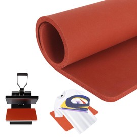 SANSHARE Heat Press Mat 15x15/16x20/16x24/12x15 0.33 Inch Thickness for Craft Vinyl Ironing Insulation Transfer, Double Sides Iron Mat for Heat Press Machines (16x20")