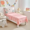 DuShow 4 Piece Girls Toddler Bedding Set Reversible Toddler Bed