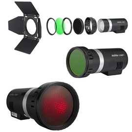 Godox BD-10 Barndoor Flash Accessories with Honeycomb and Colour Filters for Godox AD300Pro Outdoor Flash, 1 Piece, Daylight Flash Shoe Mount