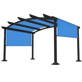 FLORALEAF 6'×18' Pergola Shade Cover Universal Replacement Canopy for Outdoor Patio Porch Backyard Gazebo with Grommets Weighted Rods