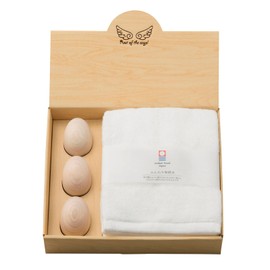 Angel Resting Relaxation Set, Woodwork, Imabari Towel, Made in Japan TK-3003NA