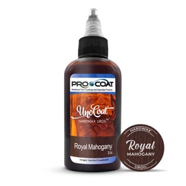 UnoCoat Hardwax Uroil Color Samples - Made in USA - Advanced Wood Grain Treatment for Indoor Applications, Urethane-Modified Hard Wax Oil, for Any Wood Species - 2 oz / 59 ml - Royal Mahogany