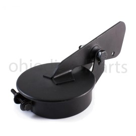 Ohio Diesel Parts 5" Inch Tractor Exhaust Weather Cap Rain Flap Muffler Cover 5" (Black)