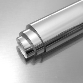 Qianglive Silver Stainless Steel Contact Paper Peel and Stick Metallic Wallpaper Removable Wall Paper for Appliances Decorative Self Adhesive Roll for Kitchen Fridge Dishwasher Cabinets 11.8"x80"