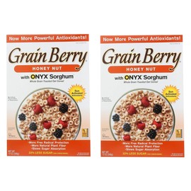Generic Grain.Berry Cereal - Honey Nut Oats with ONYX Sorghum - Breakfast Cereal - 12 Oz Box - Pack of 2