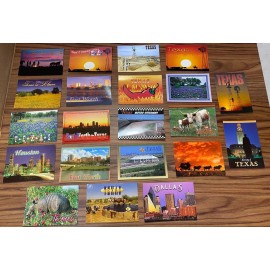 21 Vtg Lot TEXAS POSTCARDS Dallas Fort Worth Motor Speedway Old Cowboy Stadium
