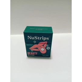 NuStrips Beauty | Strawberry Flavored Oral Strips with Biotin, Folate and Vit...