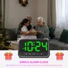 Small LED Digital Clock for Bedroom, Loud Alarm Clock for
