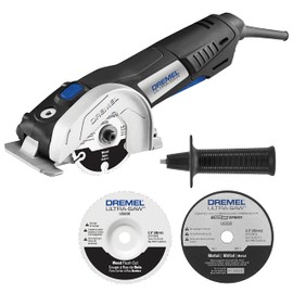 Dremel US40 Ultra-Saw Corded Compact Saw Tool Kit with 3 Cutting Wheels and Auxiliary Handle