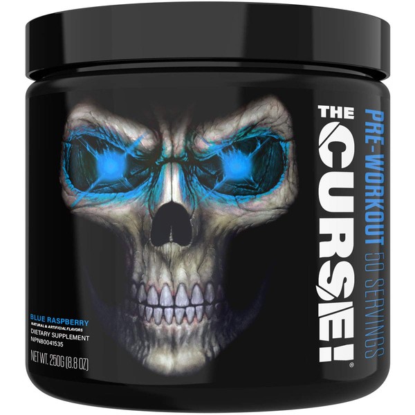 JNX SPORTS The Curse! Pre Workout Powder Increases Blood Flow, Boosts Strength and Energy, Improves Exercise Performance with Creatine … (Blue Raspberry)