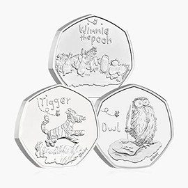 2020 UK Winnie the Pooh BU 50p Set of Three