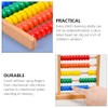 Toyvian Abacus Colorful Bead Wood Classic Abacus Counting Tool Portable