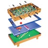 TALLO 4-in-1 32" Combination Game Table for Foosball, Air Hockey,