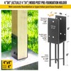 AECXM 4"x4" (Actually 4"x4") Heavy Duty U-Shaped Fence Post Holder