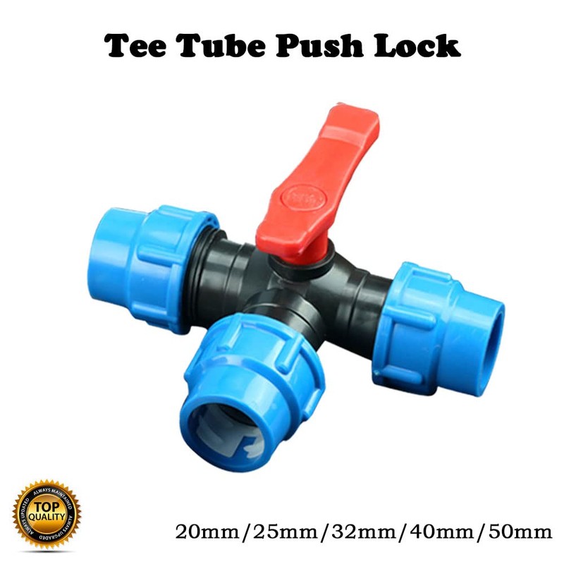 BE-TOOL Water Compression Fitting, 1PC Compression Tee Fitting Water Pipe