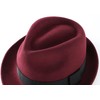 Home Prefer Men's Wool Felt Winter Hat Short Brim Fedora
