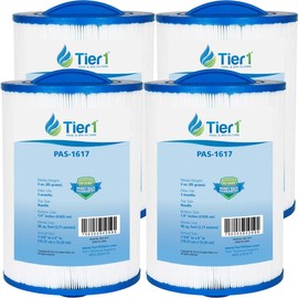 Tier1 Pool & Spa Filter Cartridge 4-pk | Replacement for Waterways 817-0050, Front Access Skimmer, Pleatco PWW50, FC-0359, 6CH-940 and More | 40 sq ft Pleated Fabric Filter Media