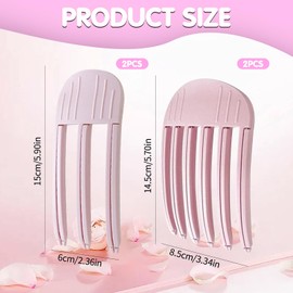 Wohlstand 4 pieces forehead hairpin, fixed forehead hair pin, volume clip hair, volume hair clips, pony, volume roller clip hair, hair volume roller clip, hairline volume clip hair