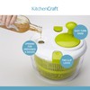 KitchenCraft Deluxe Salad Spinner and Dresser, BPA Plastic Free and