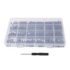 Liukouu 360Pcs M2/M2.5/M3 Black Nylon Male-Female Hex Standoff Spacer Screw