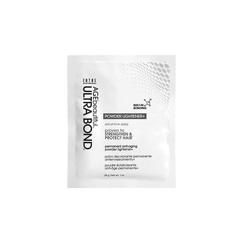 AGEbeautiful Ultra Bond - Paquete de aclarador de polvo permanente,