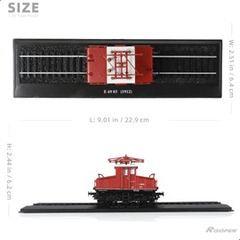 Risopen 1:87 Locomotive Model for 1912 E6903 Finished Train Track Model Collection No Assembly Required Train Decoration Gift for Adult（Red）