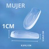 Plantilla de Gel para Aumentar Estatura y Altura Zapato Taloneras