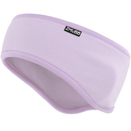 ZMUBB Fleece Ear Warmers for Men Women - Winter Headband Ear Muffs Ear Covers for Cold Weather Running Cycling Ski (purple)